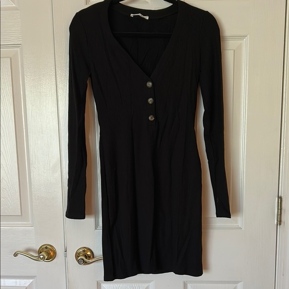 Reformation Dresses & Skirts - Restoration Jeans Elegant Black Long Sleeve Dress Medium